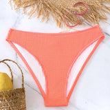 Swim Basics Bottom de bikini liso para playa de verano, traje de bano