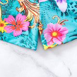 Swim Banador bikini con estampado floral con cordon