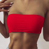 Swim Basics Top bikini bandeau unicolor