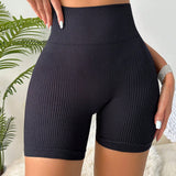 Shorts de cintura ancha tejido de canale