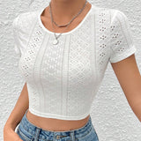 Camiseta con cordon trasero crop schiffy