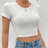 Camiseta con cordon trasero crop schiffy