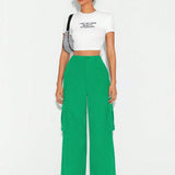 JADE BREYON Camiseta crop con estampado de slogan