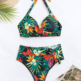 Swim Banador bikini con aro con estampado tropical