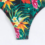 Swim Banador bikini con aro con estampado tropical