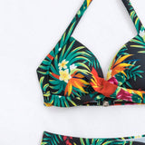 Swim Banador bikini con aro con estampado tropical