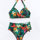 Swim Banador bikini con aro con estampado tropical