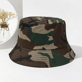 1 Pieza Gorro De Cubo Con Estampado Camuflaje Casual