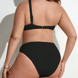 Swim Curve Banador bikini con aro con abertura de un hombro