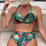 Swim Banador bikini con aro con estampado tropical