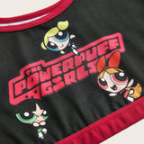 The Powerpuff Girls | ROMWE Set de lenceria con estampado de dibujos animados unido en contraste