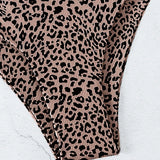 Swim Bottom de bikini con estampado de leopardo