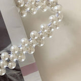 Mujer 1 pieza Cinturon con diseno de perla artificial elegante para Decoracion de vestido