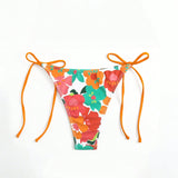 Swim Mod Bottom de bikini con estampado floral y tiras laterales para playa de verano, traje de bano