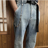 Cadena de remaches Punk, cadena de cintura estilo Rock fresco a la moda para jovenes, cadena de pantalones con personalidad y puas de Metal para hombres