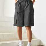 EZwear Shorts bermuda con bolsillo lateral con solapa