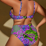 Swim Curve Banador bikini con estampado