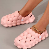 De mujeres jardín zapatos litchi zapatillas creativo burbuja zapatos con personalidad masaje bottom sandalias