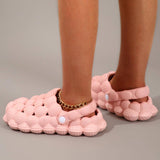 De mujeres jardín zapatos litchi zapatillas creativo burbuja zapatos con personalidad masaje bottom sandalias