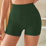 Yoga Basic Shorts deportivos con cintura ancha tipo legging