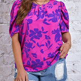 Prive a grande Blusa con estampado floral de manga farol