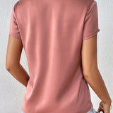 Clasi Blusa unicolor girante delantero