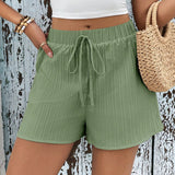 Frenchy Shorts de cintura con cordon tejido de canale