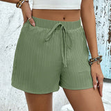 Frenchy Shorts de cintura con cordon tejido de canale