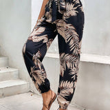 Frenchy Pantalones De Estilo Jogger De Primavera Y Verano Con Flores Para Mujeres Con Un Ambiente De Vacaciones