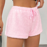 EZwear Shorts de cintura con cordon teddy