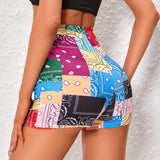 VCAY Shorts con estampado de paisley