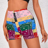 VCAY Shorts con estampado de paisley