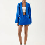 BIZwear de cuello con solapa con botones Blazer & Shorts