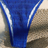 Conjunto de bikini solido de triangulo halter para playa de verano