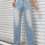 ICON Jeans de pierna recta de talle alto