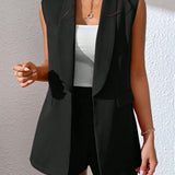 Prive Blazer chaleco de cuello esmoquin & Shorts