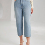 Prive Jeans de talle alto crop