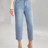 Prive Jeans de talle alto crop