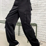 X Galloways Pantalones cargo con bolsillo lateral con solapa
