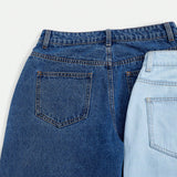 EZwear 2 piezas Jeans unicolor con cremallera