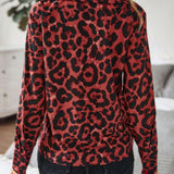 Camisa 2 en 1 con estampado de leopardo