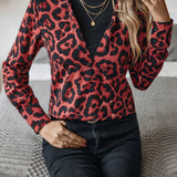 Camisa 2 en 1 con estampado de leopardo