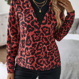 Camisa 2 en 1 con estampado de leopardo