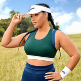 Sport Lifespree Sujetador deportivo de espalda de competicion con bloques de color para mujeres, atuendo de tenis
