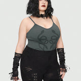 Goth Body Con Tirantes Finos De a Grande Para Mujer