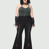 Goth Body Con Tirantes Finos De a Grande Para Mujer