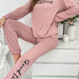 Conjunto de pijama con estampado de letras