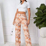 EZwear Jeans de pierna recta con estampado