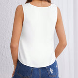 Prive Blusa con encaje en contraste de saten