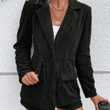 VCAY de cuello con solapa con boton Blazer & Shorts